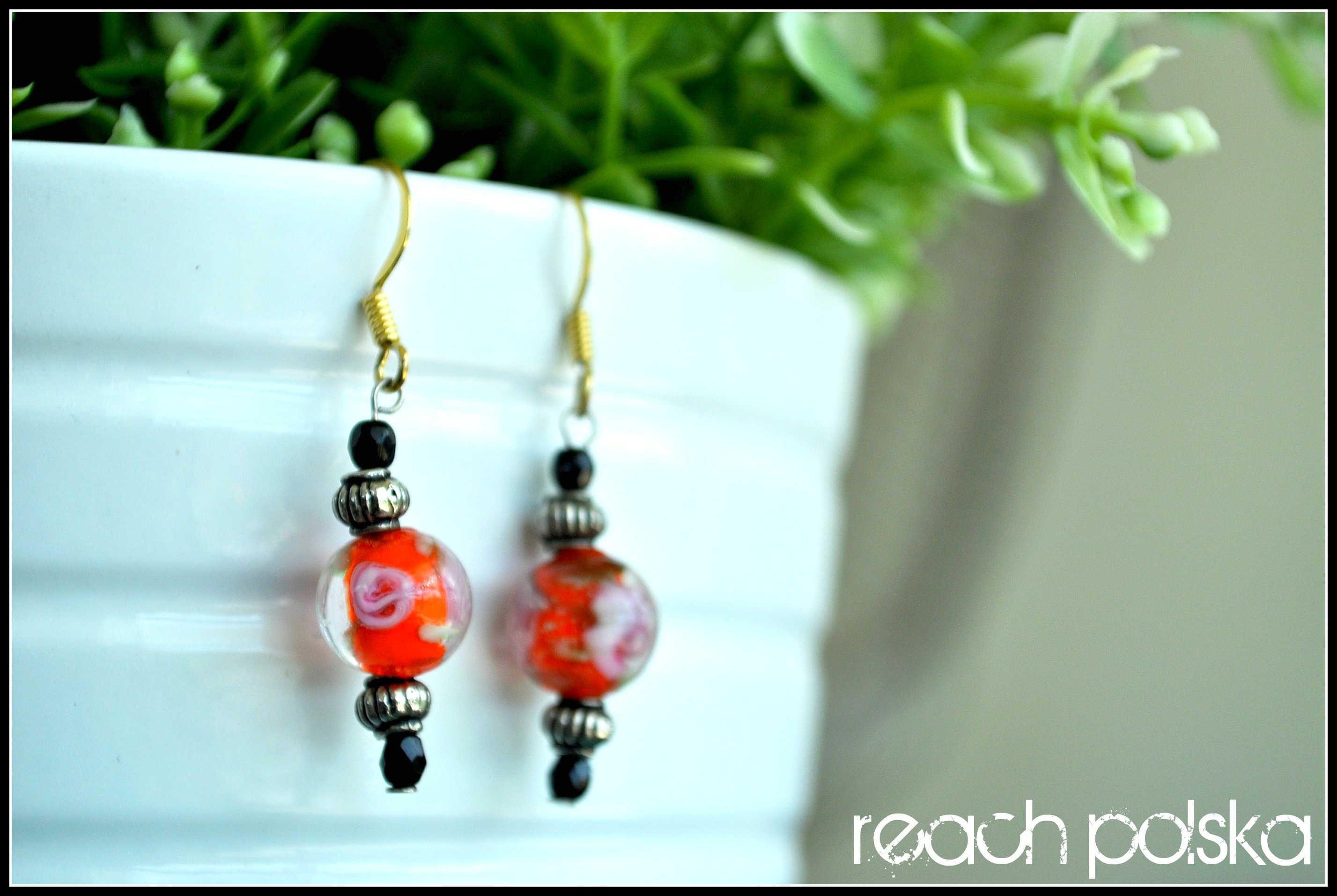 Oriental Glass Earrings